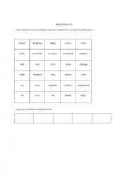 English Worksheet: Cross them out
