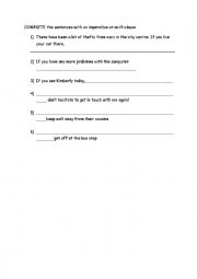 English Worksheet: if exercises