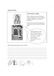 English Worksheet: Halloween writing