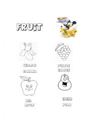 COLORING FRUITS
