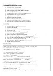 English Worksheet: English 10th Exercises