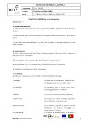 English Worksheet: names worksheet