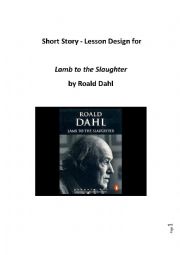 short story worksheets for lamb to the slaughter by roald dahl