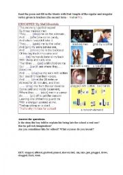 English Worksheet: KIDNAPPED (a poem + a pictonary)
