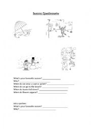 English Worksheet: Seasons