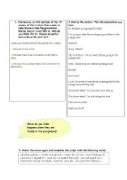 English Worksheet: Friends video worksheet