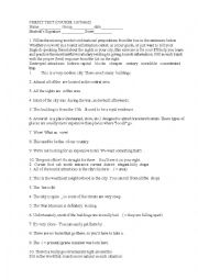 English Worksheet: test