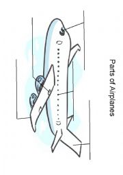 Label Parts Of An Airplane Worksheets