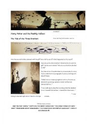 English Worksheet: Harry Potter and the Deathly Hallows The Tale of the Three Brothers