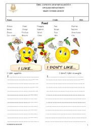 food - ESL worksheet by july04