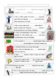 English Worksheet: Present Simple/Present Continuous