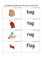 English Worksheet: ag letters 