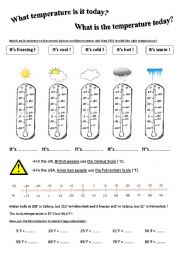 Weather and Temperature Worksheet