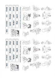 English Worksheet:  label actions