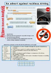 Picture-based analysis (An advert against reckless driving) 2/