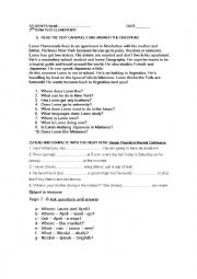 English Worksheet: Term test for Elementary