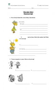 English Worksheet: The Ants Party 