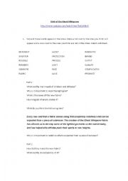 English Worksheet: The Birth of the Ghost Whisper