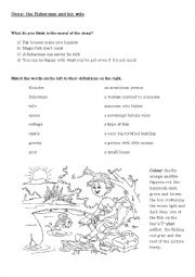 English Worksheet: The fisherman and his wife