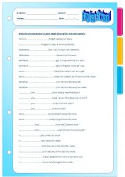 English Worksheet: Elementary past simple or present perfect.