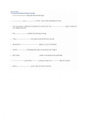 English Worksheet: PAST SMPLE