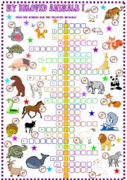 Animals : crossword puzzle