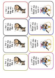 English Worksheet: Four-of-a-Kind Card Game Definite and Indefinite Articles - 3
