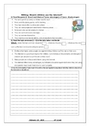 English Worksheet: internet