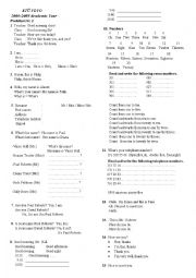 English Worksheet: beginner