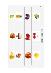 Fruits Worksheets