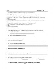 English Worksheet: Setting a causal date