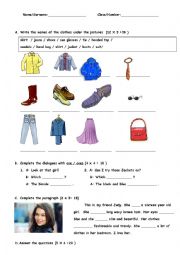 English Worksheet: Sample Exam Paper (Group B)