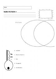 English Worksheet: Non Fiction Graphic Organizer