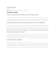 English Worksheet: Talking about films