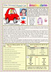 AMAZING STORIES The Second Hand Car (Easy Reader + Voca and Ex) 3/