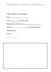 Letter to Santa template