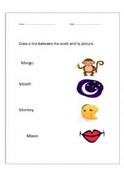 English Worksheet: alphabet test