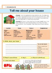 (Guided Writing) Describing your house/room (Basic)