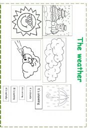 English Worksheet: the weather