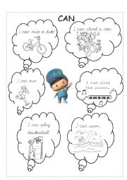 English Worksheet: Can / Cant Worksheet