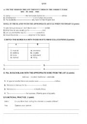 English Worksheet: Test