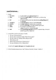 English Worksheet: Last Christmas