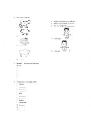 English Worksheet: animals