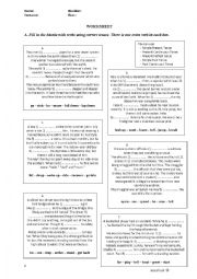 English Worksheet: worksheet