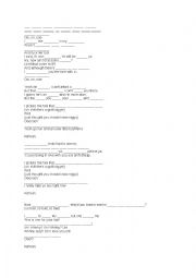 English Worksheet: Cee Lo Green - song with gaps