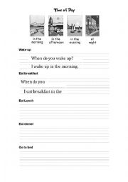 English Worksheet: Time of day