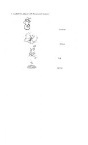 English Worksheet: Seasons