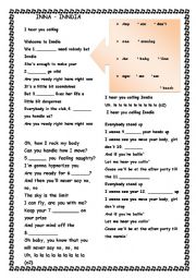 English Worksheet: Inna Inndia