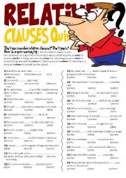 Relative Clauses Quiz