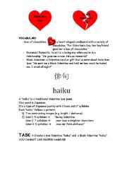 HAIKU Valentines and Black Valentines Poems